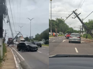 Acidente de Trânsito: congestionamento na Av. do Turismo hoje