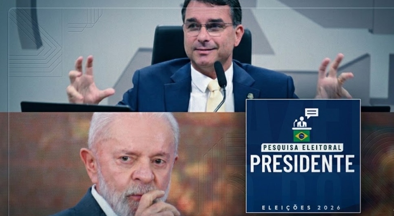 Flávio Bolsonaro vence Lula em cenário de 2º turno, diz pesquisa atualizada