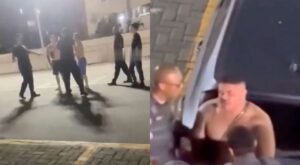 Soldado da PM é filmado agredindo companheira e colegas