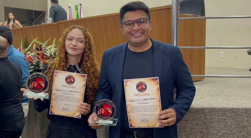 Repórteres do Portal CM7 Brasil recebem prêmio de destaque na imprensa