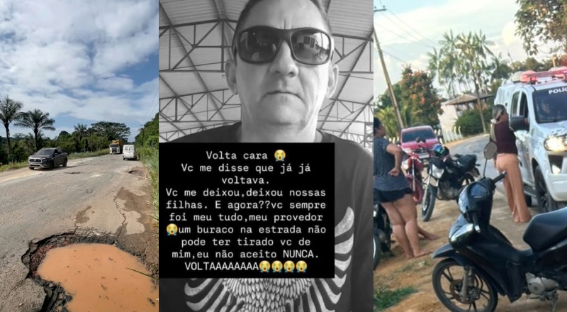 Esposa desaba após marido morrer em acidente na AM-010: Justiça!