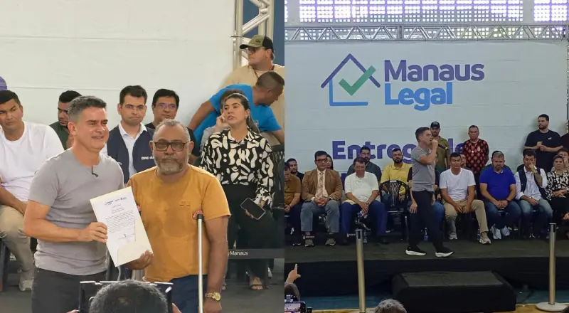 David Almeida e Eduardo Braga entregam 1,5 mil imóveis na zona Leste