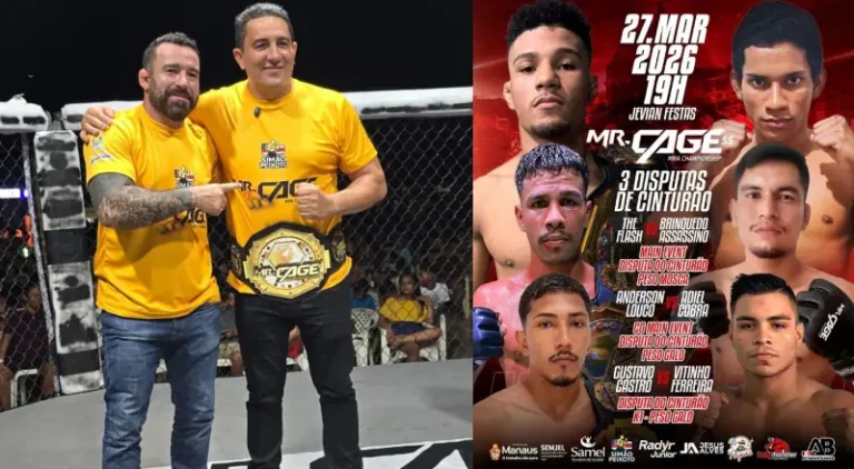 Com apoio de Simão Peixoto, MR. Cage 55 agita Manaus com lutas