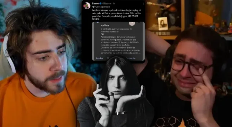 ECA Neles!: Gamer usa Lei Felca para derrubar vídeos de youtubers