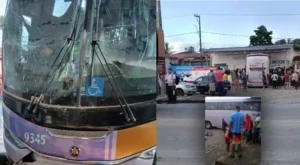 Ônibus invade rodoviária, mata duas pessoas e motorista foge