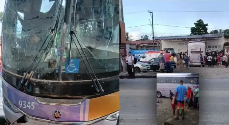 Ônibus invade rodoviária, mata duas pessoas e motorista foge