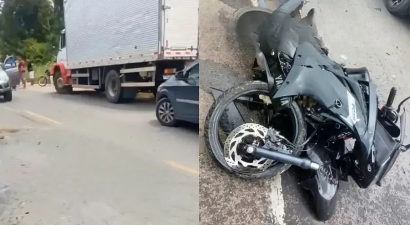Acidente envolvendo motos e carro deixa vítimas em estado grave