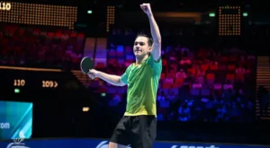 Hugo Calderano derrota francês e avança na Copa do Mundo 2023