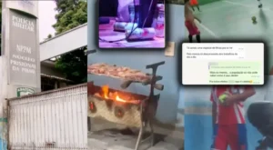 Churrasco, cerveja e bola: PMs debocham em Manaus com esposas