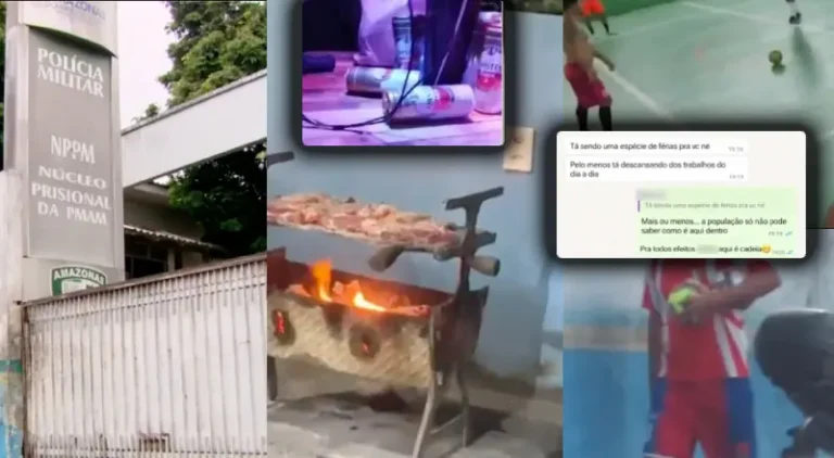 Churrasco, cerveja e bola: PMs debocham em Manaus com esposas