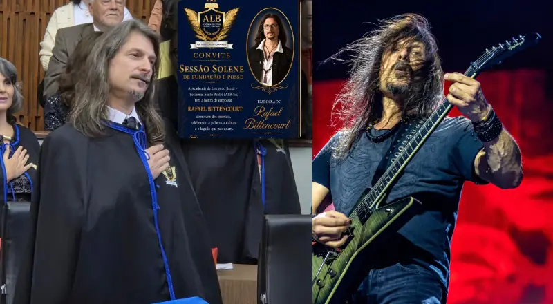 Rafael Bittencourt, guitarrista e imortal da Academia de Letras
