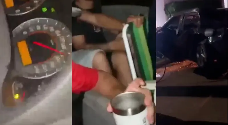 Bonde do Caixão Fechado: acidente grave a 140 km/h em vídeo