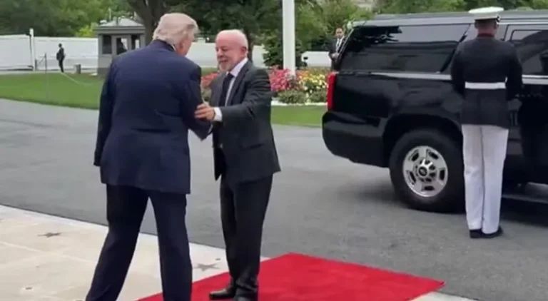 Lula chega à Casa Branca e discute parcerias com Trump