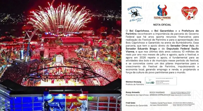 Bancada amazonense assegura R$ 10 milhões para o Festival de Parintins