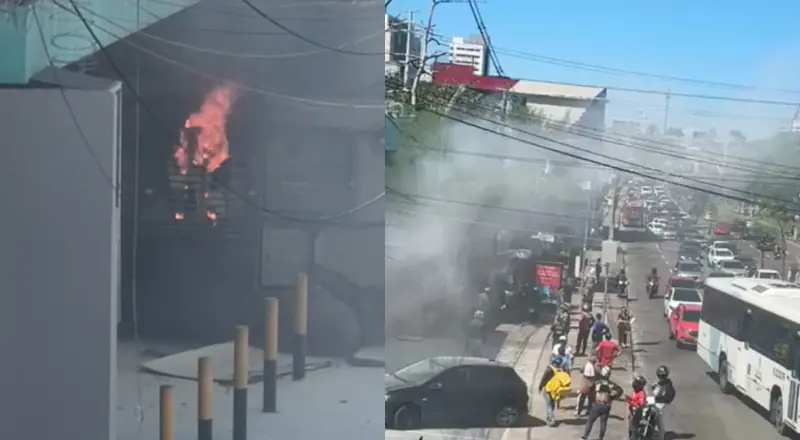 Incêndio em estrutura elétrica gera tensão e desafios na Djalma Batista