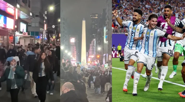 Argentina semifinalista da Copa do Mundo: festa no Obelisco