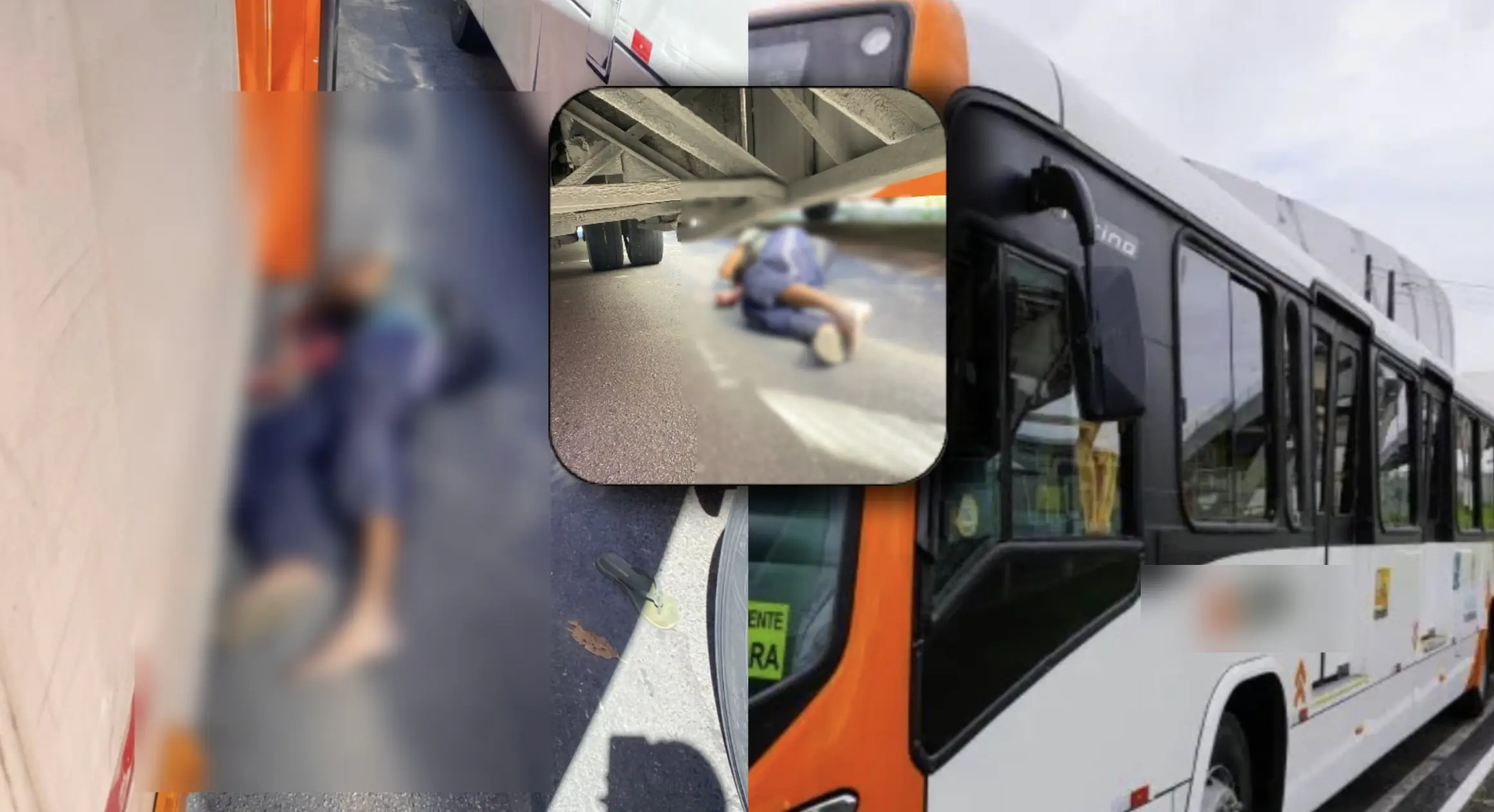 ESMAGADO: Homem atropelado por ônibus em terminal Ouro Verde