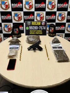 Suspeito é preso com drogas e armas na zona Sul de Manaus