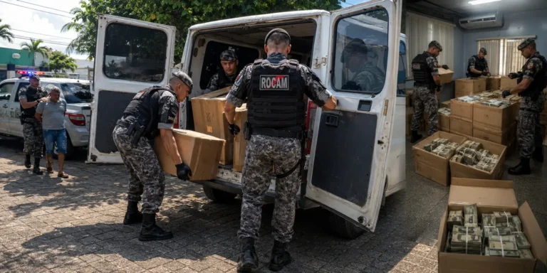 Rocam intercepta van e apreende mais de 1 tonelada de maconha