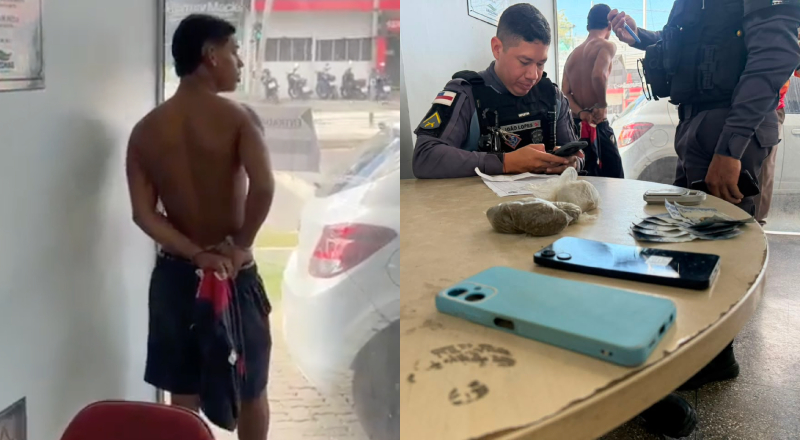 Jovem de 19 anos é preso com drogas em operação policial efetiva