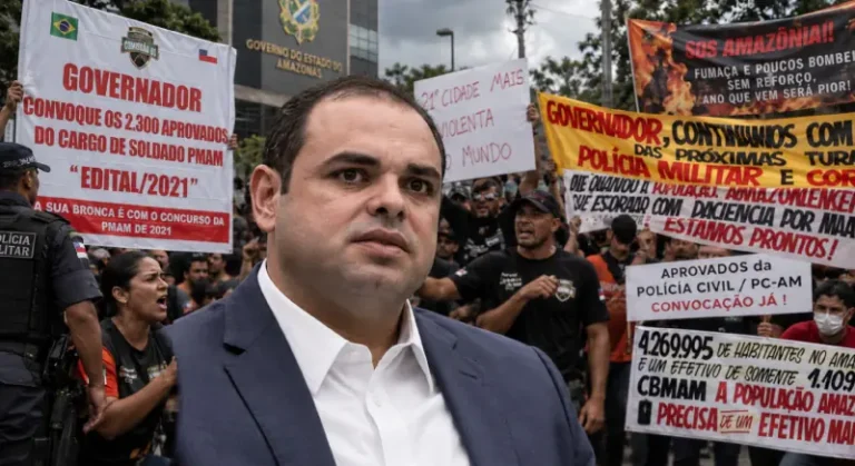 Chega de enrolação: seguram publicam protesto em Manaus