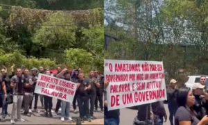 “Roberto Cidade, você é um homem sem palavra! Aprovados da PM-AM cobram.”