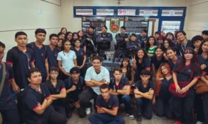Força Tática realiza exposição de equipamentos para estudantes