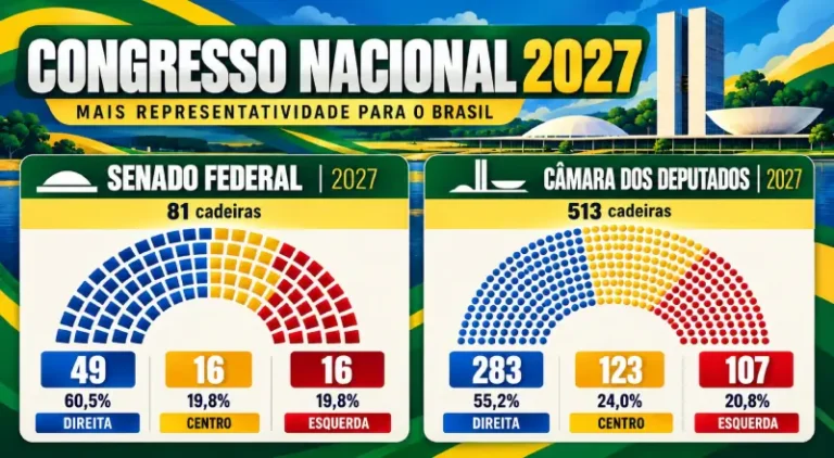 Congresso Nacional de 2027: PL se torna a maior força política