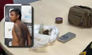 Casa caiu: suspeito preso com drogas e balança em Manaus