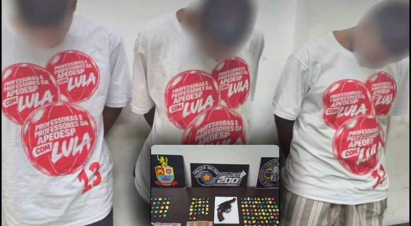 Bandidos são presos com 160 pacotes de cocaína e armas em Operação